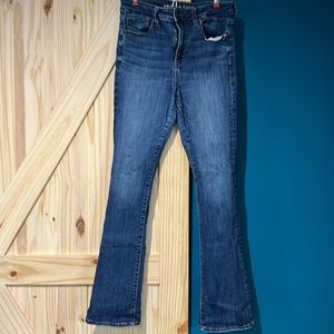 American Eagle boot cut jeans.